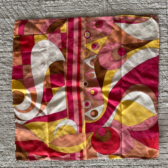 100% Silk Cynthia Espy Fine Accessories Scarf 20” - Picture 5 of 6